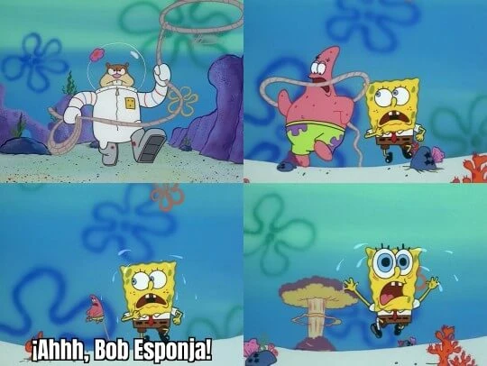 Plantilla de ¡Ahhh, Bob Esponja!