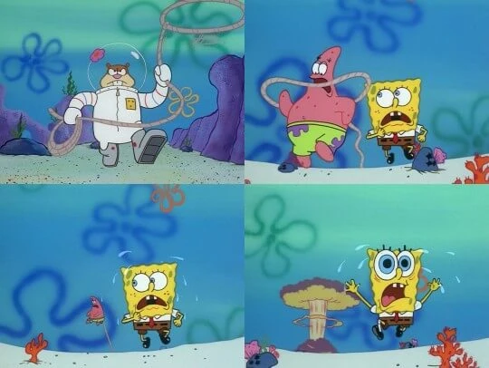 Plantilla de ¡Ahhh, Bob Esponja! numero 2