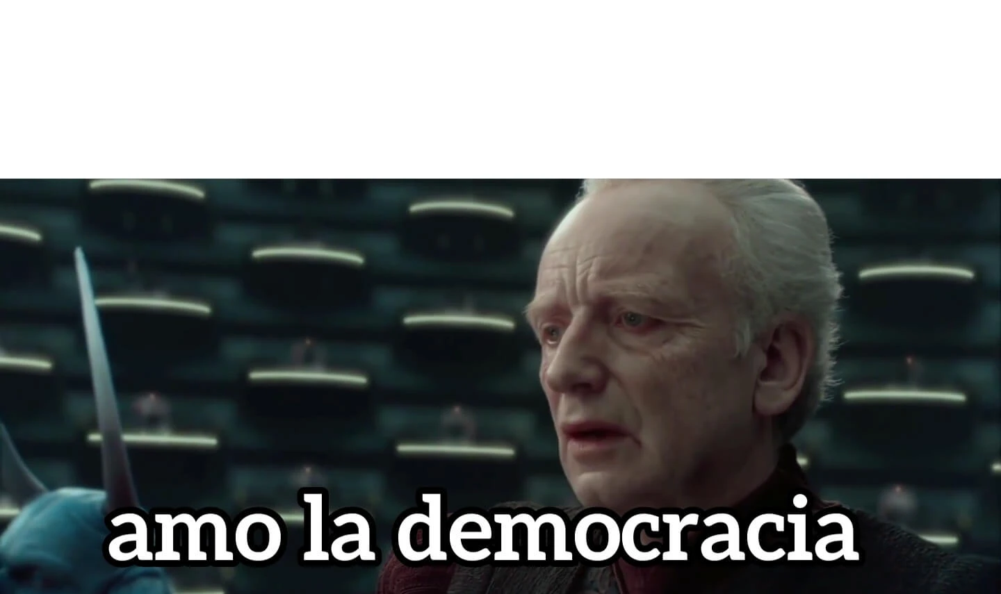 Plantilla de Amo la democracia numero 4