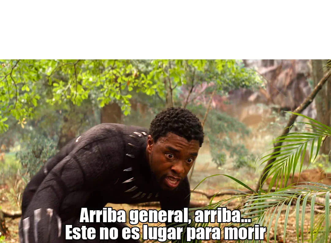 Plantilla de Arriba general, arriba... este no es lugar para morir