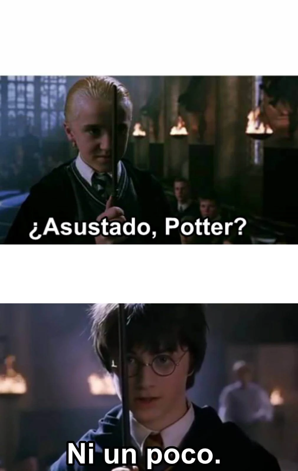 Plantilla de Asustado, Potter | Ni un poco