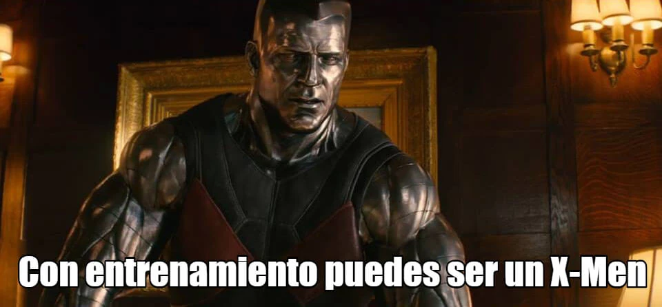 Plantilla de Con entrenamiento puedes ser un X-Men numero 3