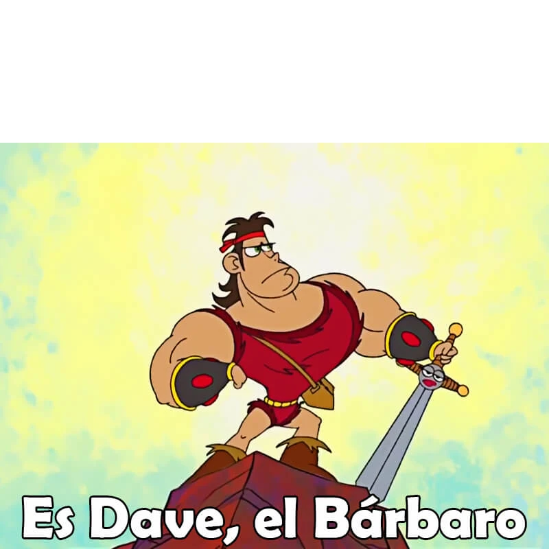 Plantilla de Dave El Barbaro