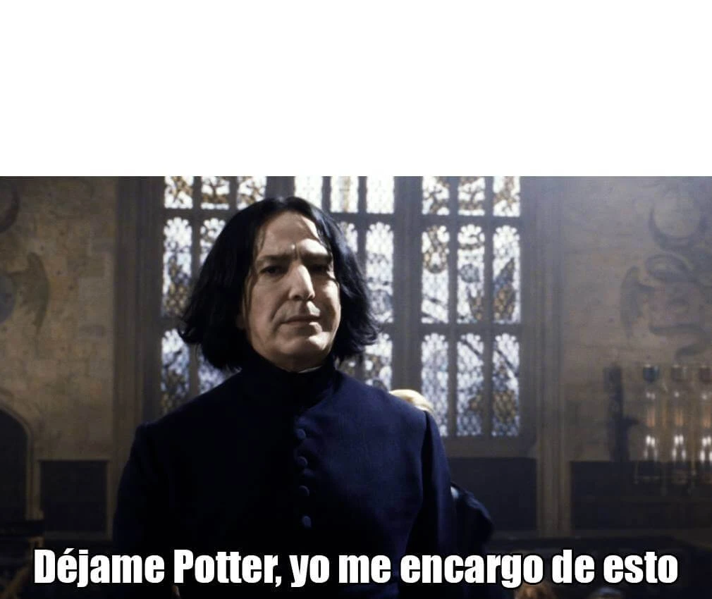 Primera plantilla de Déjame Potter, yo me encargo de esto