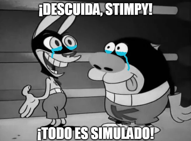 Plantilla de ¡Descuida, Stimpy! ¡Todo es simulado! numero 8