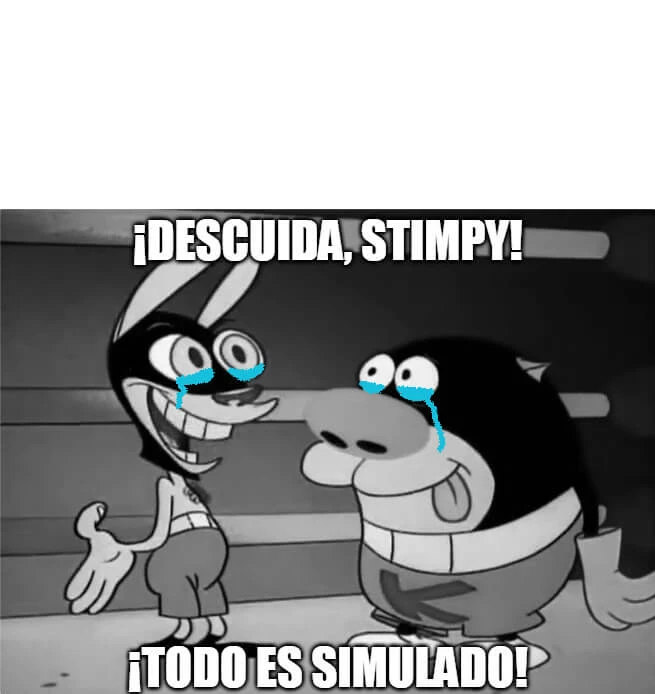 Plantilla de ¡Descuida, Stimpy! ¡Todo es simulado! numero 3