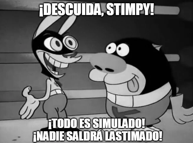 Plantilla de ¡Descuida, Stimpy! ¡Todo es simulado! numero 10