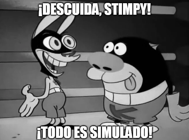 Plantilla de ¡Descuida, Stimpy! ¡Todo es simulado! numero 7