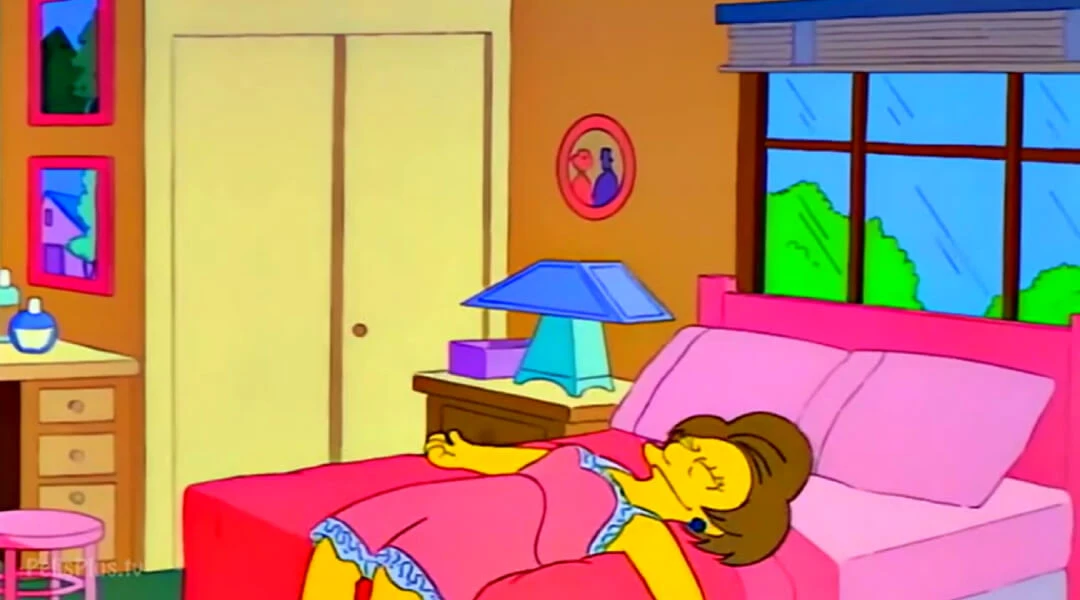 Plantilla de Edna Krabappel leyendo carta numero 3