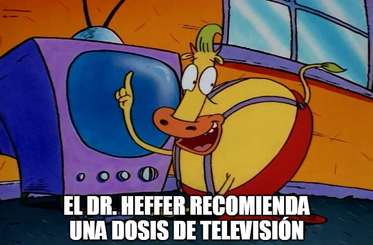 Plantilla de El Dr. Heffer recomienda una dosis de televisión numero 2