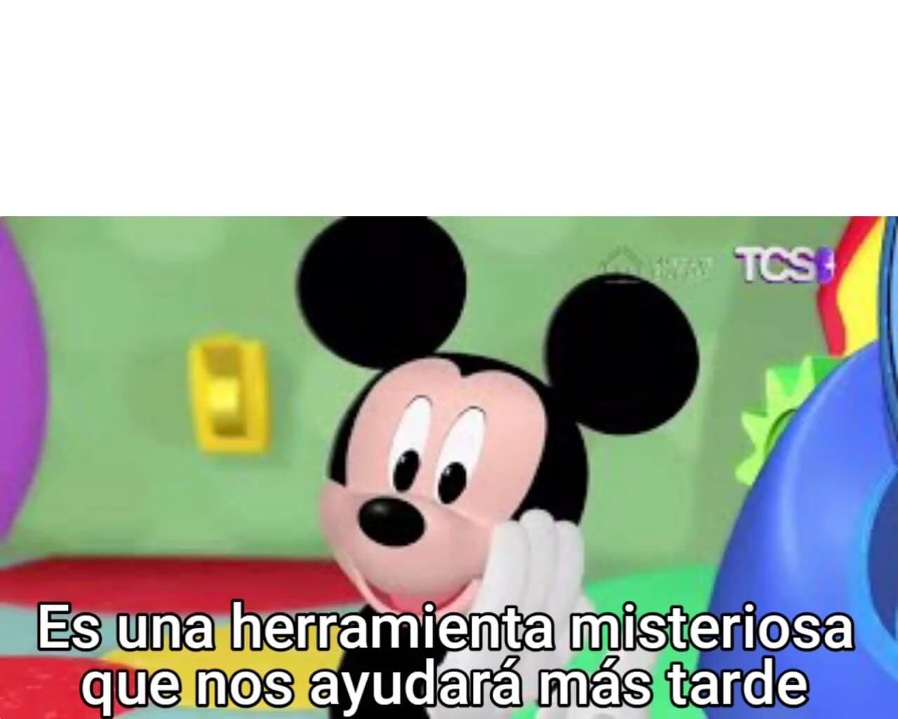 Plantilla de Es una herramienta misteriosa que nos ayudará más tarde | Mickey Mouse numero 2