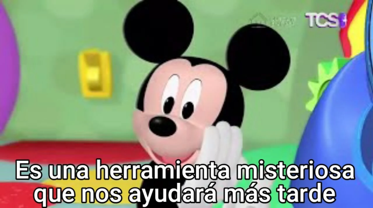 Plantilla de Es una herramienta misteriosa que nos ayudará más tarde | Mickey Mouse numero 3