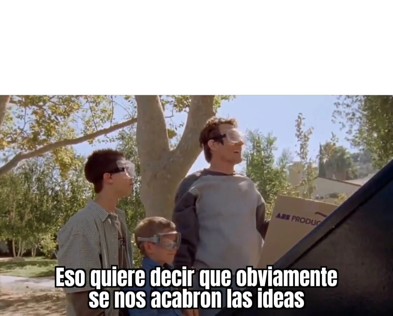 Plantilla de Eso quiere decir que obviamente se nos acabaron las ideas numero 2