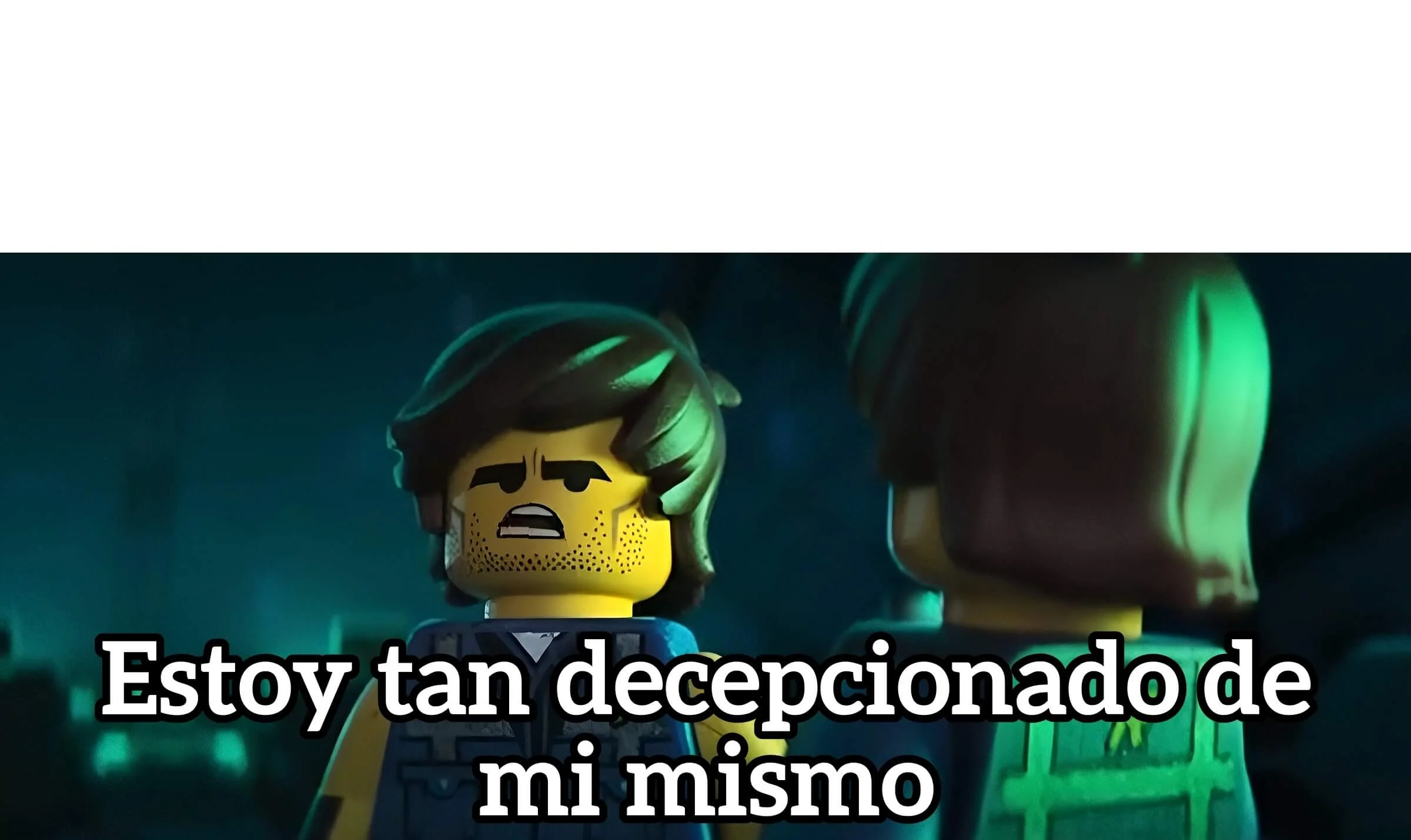 Plantilla de Estoy tan decepcionado de mi mismo numero 3