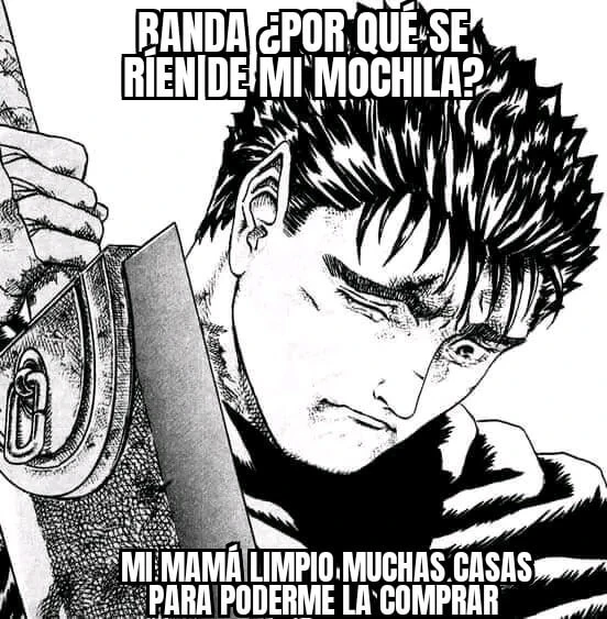 Plantilla de Guts triste numero 2