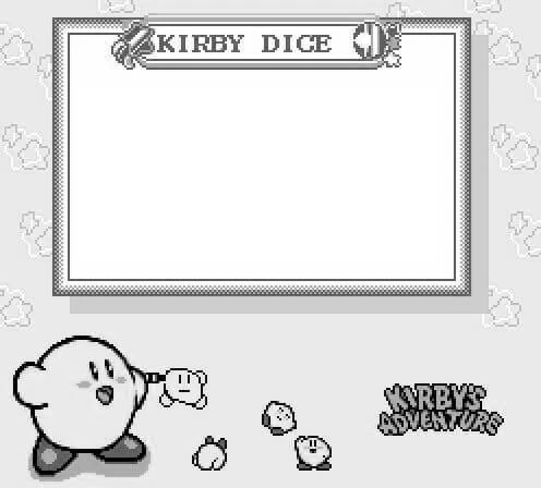 Plantilla de Kirby dice numero 2