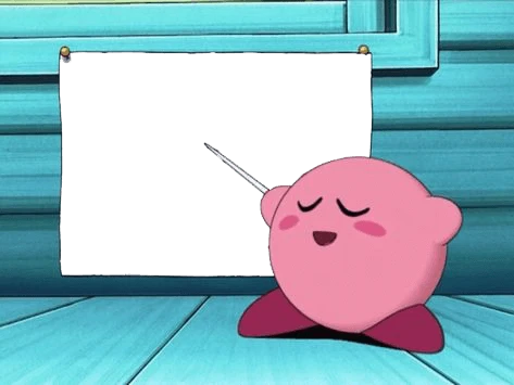 Plantilla de Kirby explicando numero 4