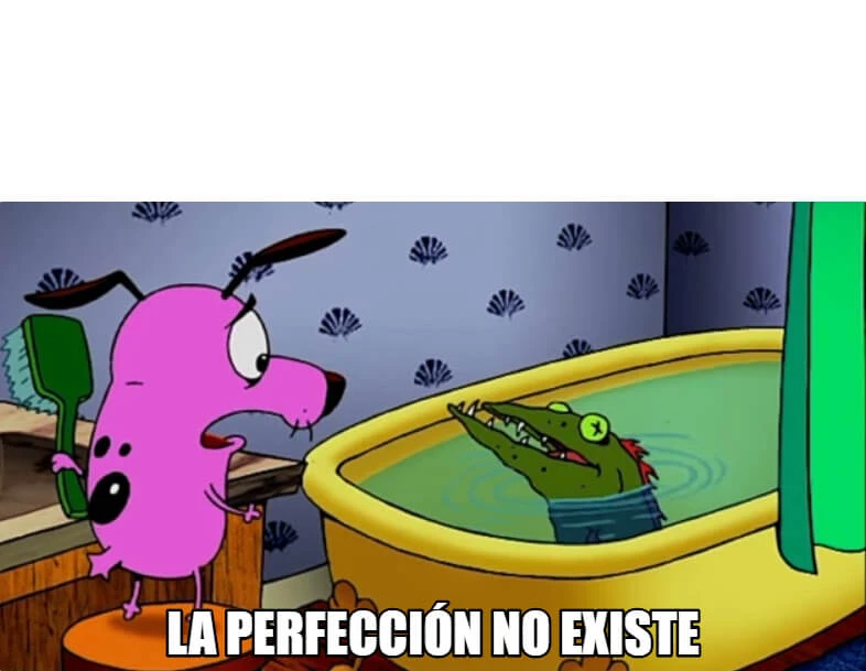 Plantilla de La perfección no existe