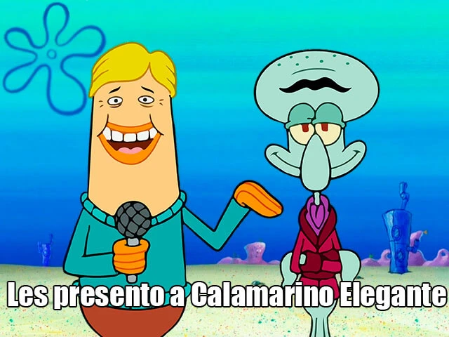 Plantilla de Les presento a Calamarino Elegante numero 3