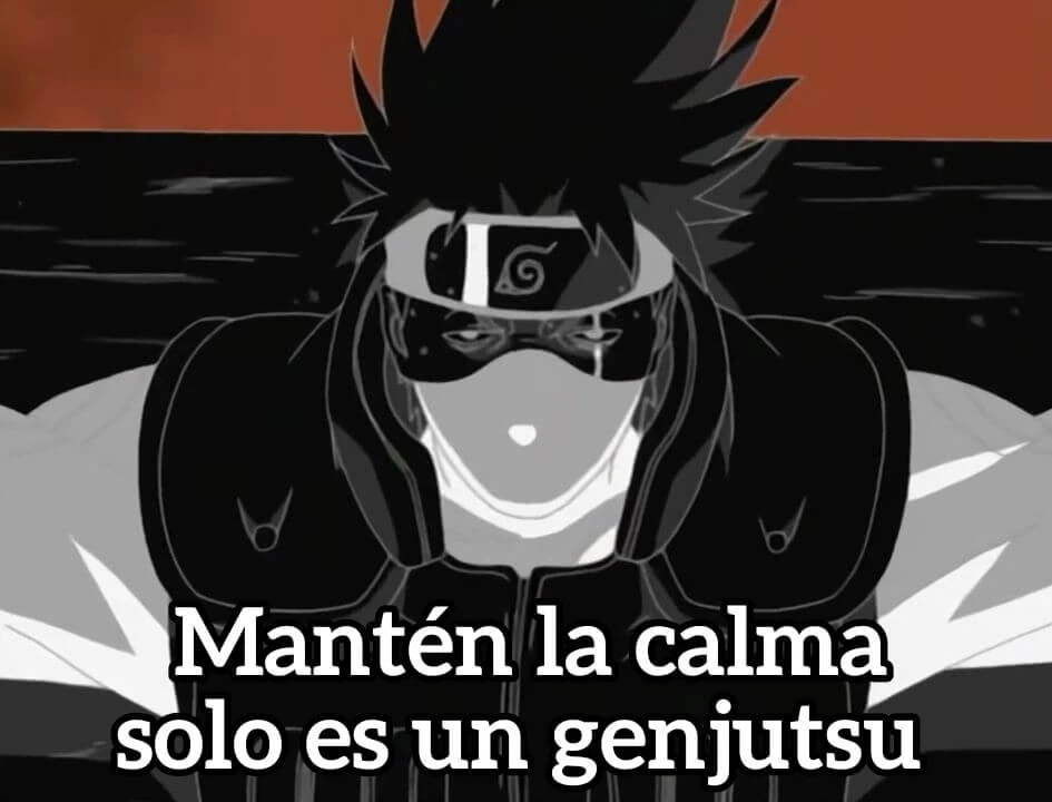 Primera plantilla de Mantén la calma solo es un genjutsu