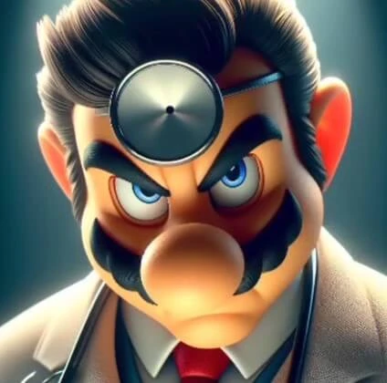 Primera plantilla de Mi cara cuando... (Versión Dr. Mario enojado)