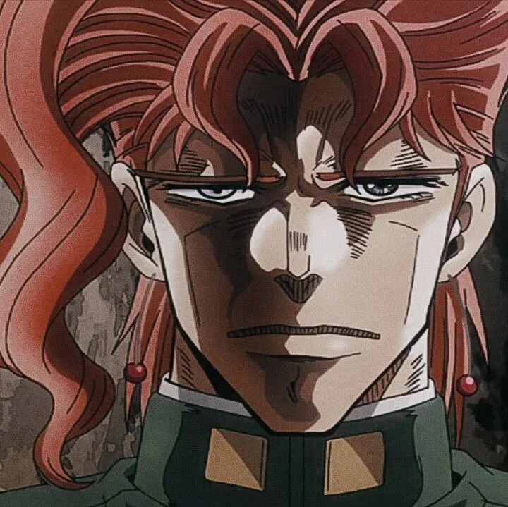 Primera plantilla de Mi cara cuando... (Versión Noriaki Kakyoin)