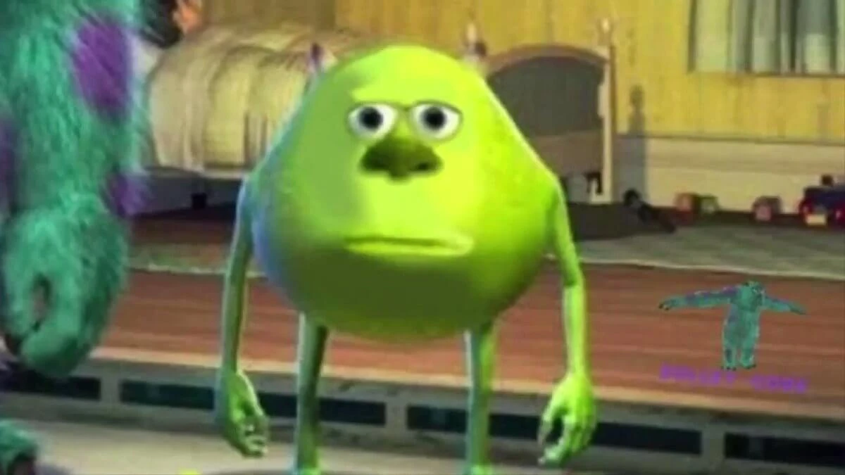 Plantilla de Mike Wazowski con cara de Sullivan numero 2