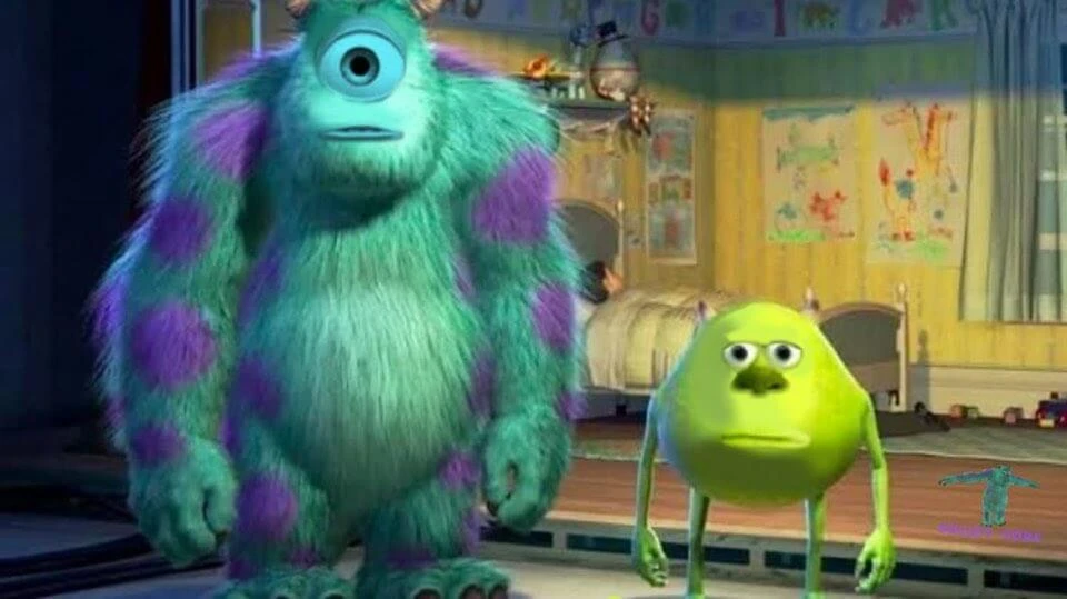 Plantilla de Mike Wazowski con cara de Sullivan numero 3