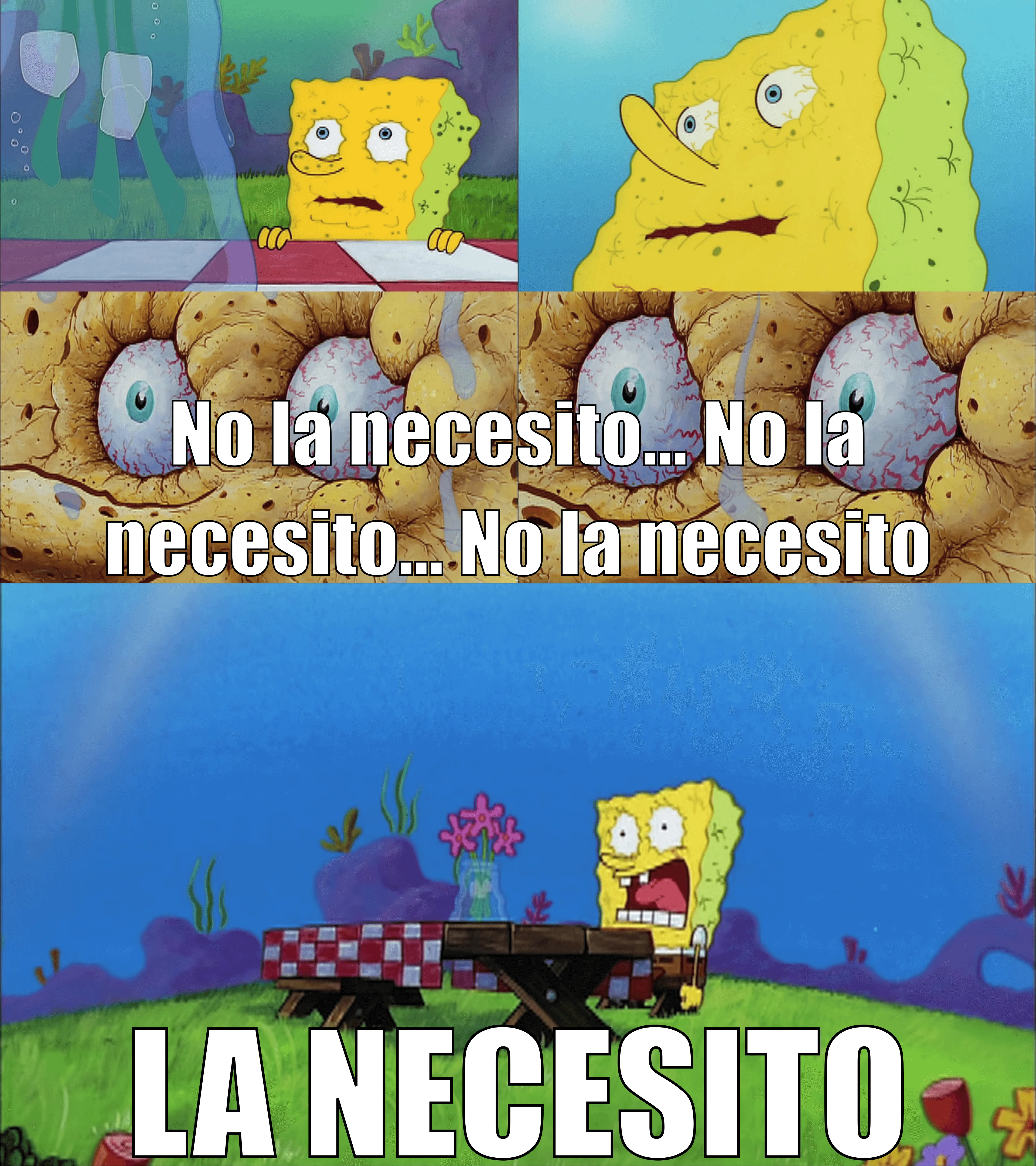 Plantilla de No la necesito... No la necesito... No la necesito... ¡LA NECESITO! (Ajustada) numero 5