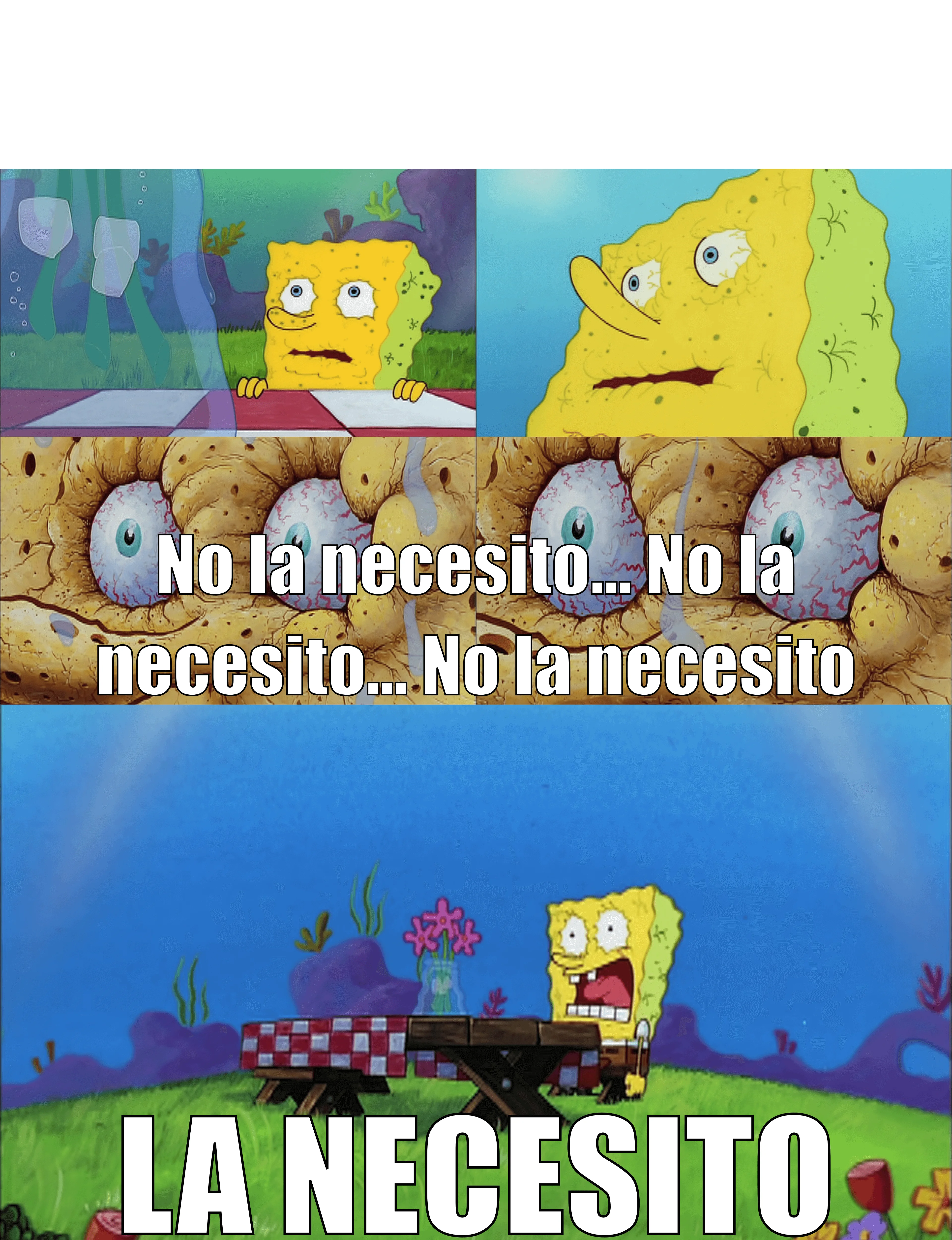 Plantilla de No la necesito... No la necesito... No la necesito... ¡LA NECESITO! (Ajustada) numero 7