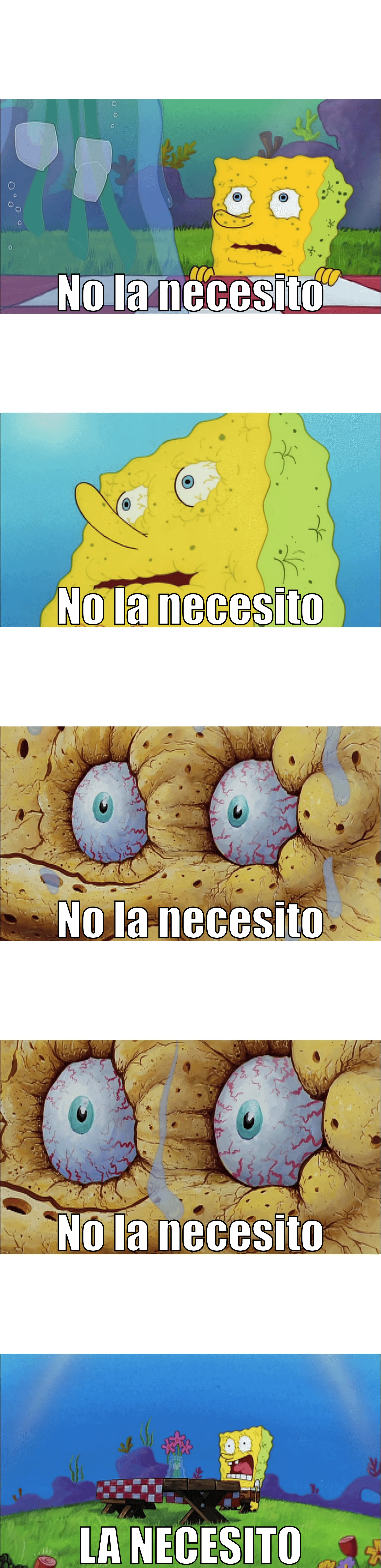 Plantilla de No la necesito... No la necesito... No la necesito... ¡LA NECESITO! (Completa) numero 6