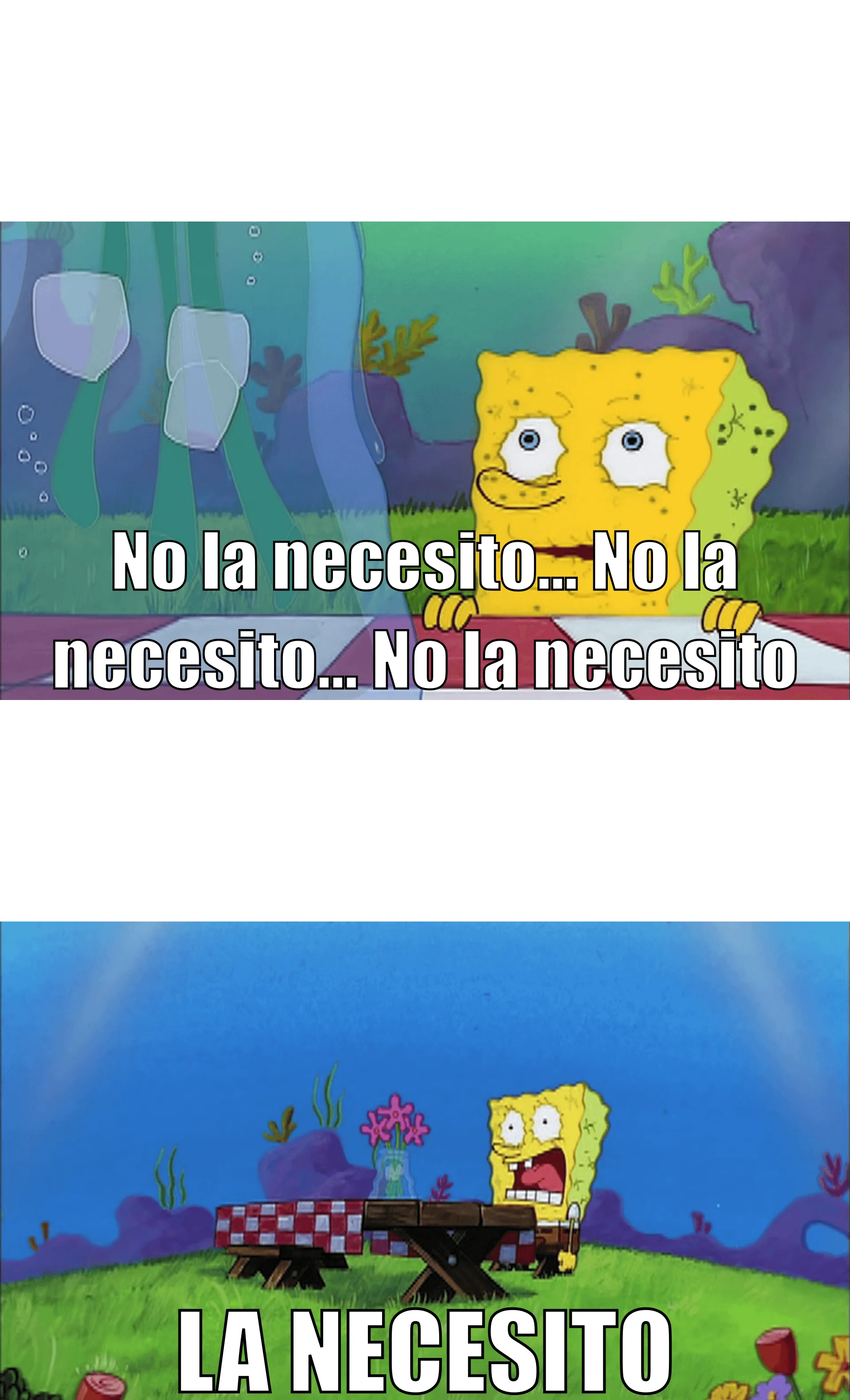 Plantilla de No la necesito... No la necesito... No la necesito... ¡LA NECESITO! (Mínima) numero 9