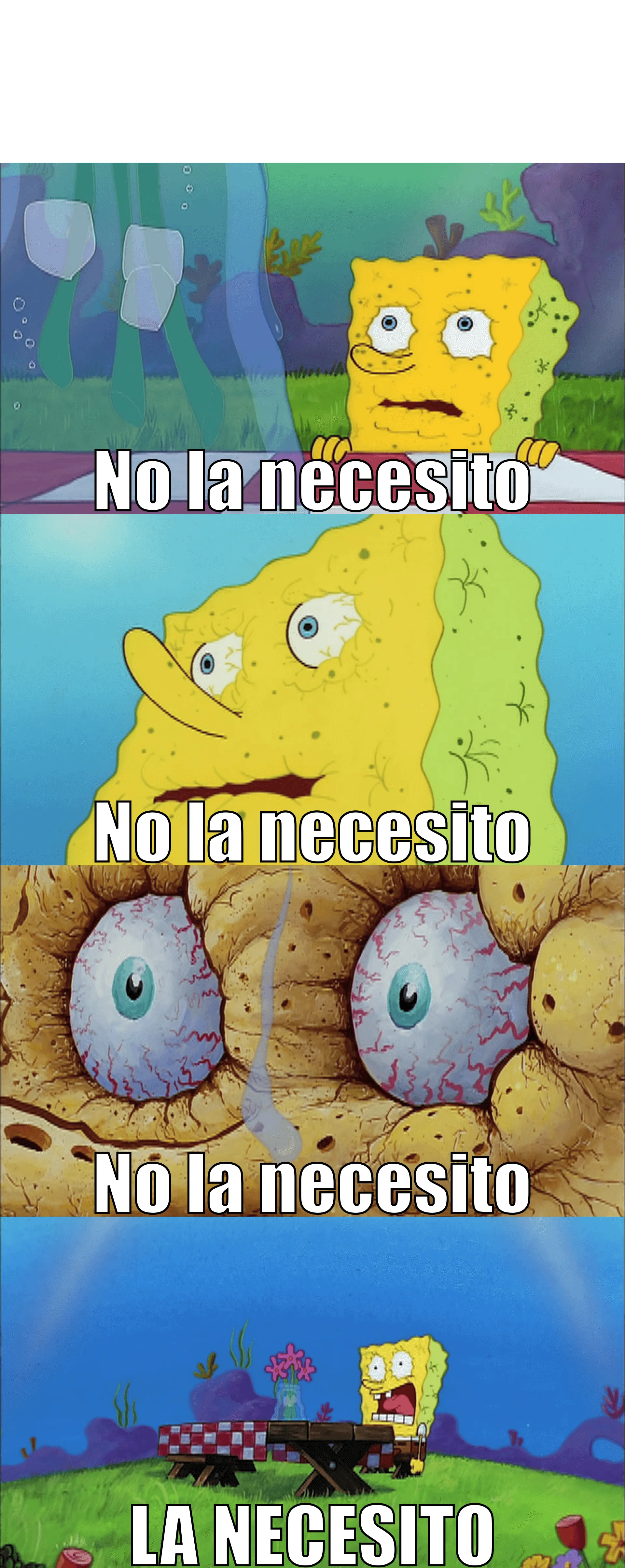 Plantilla de No la necesito... No la necesito... No la necesito... ¡LA NECESITO! (Recortada) numero 5