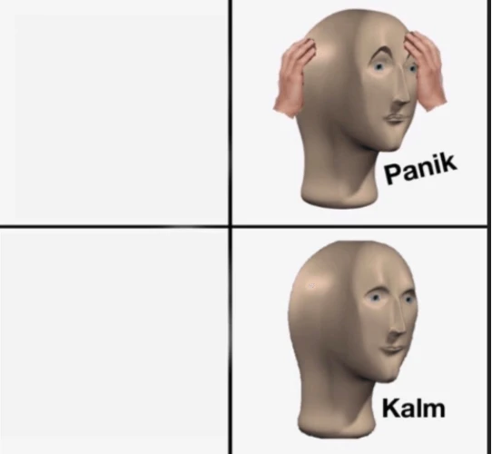 Plantilla de panik, kalm numero 4