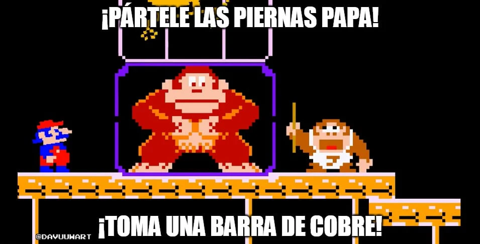 Plantilla de ¡Pártele las piernas papa! ¡Toma una barra de cobre! numero 4