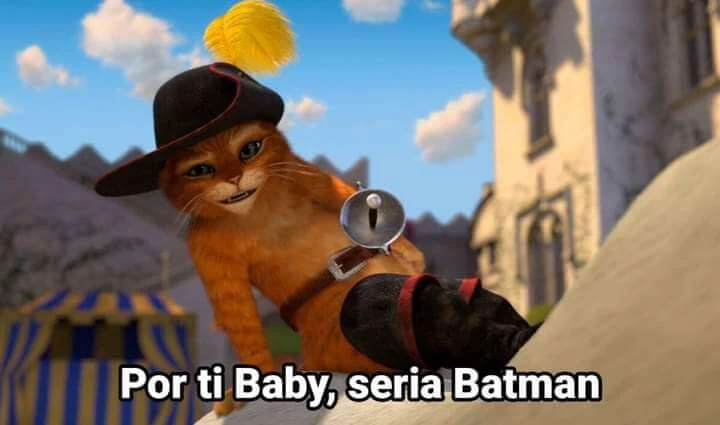 Primera plantilla de Por ti baby, sería batman