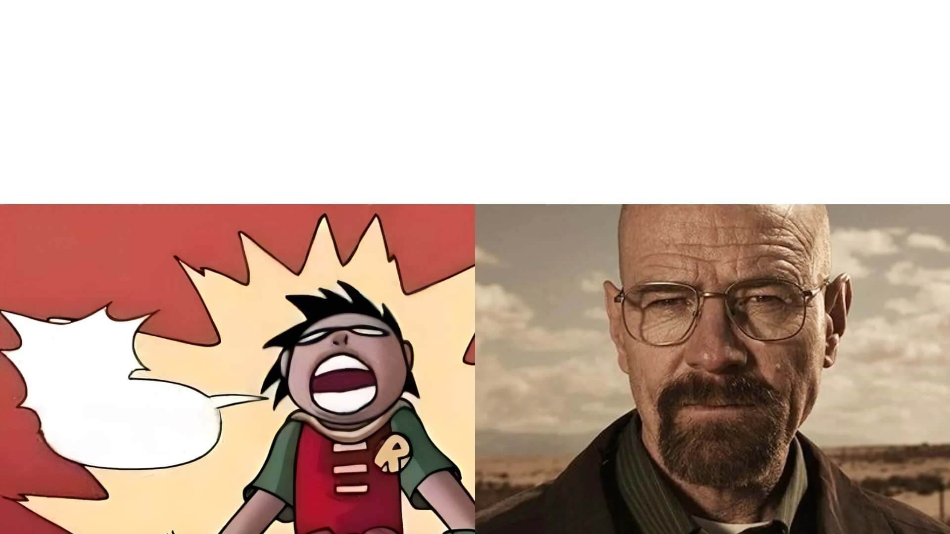 Plantilla de Robin y Walter White/ Comparación