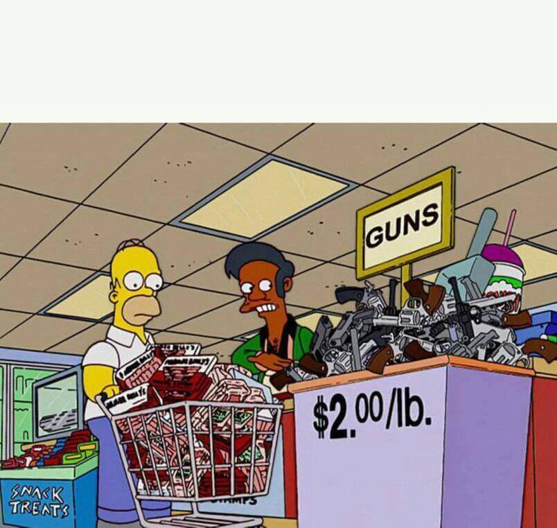 Plantilla de Señor Simpson si quiere quitarse la vida también vendo armas numero 3