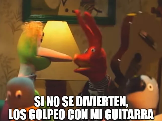 Plantilla de Si no se divierten, los golpeo con mi guitarra numero 2