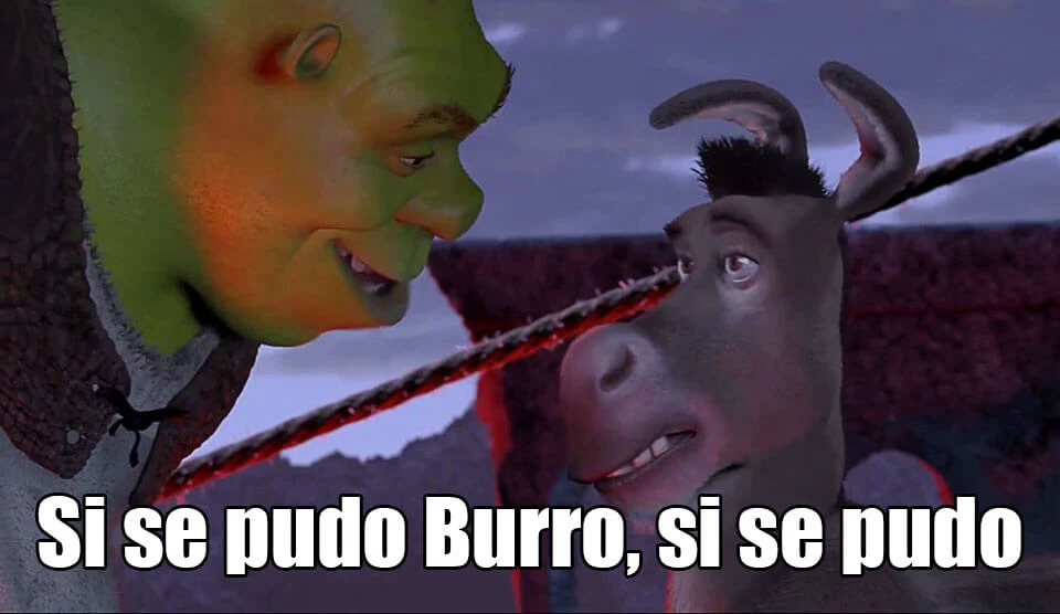 Plantilla de Si se pudo Burro, si se pudo numero 3