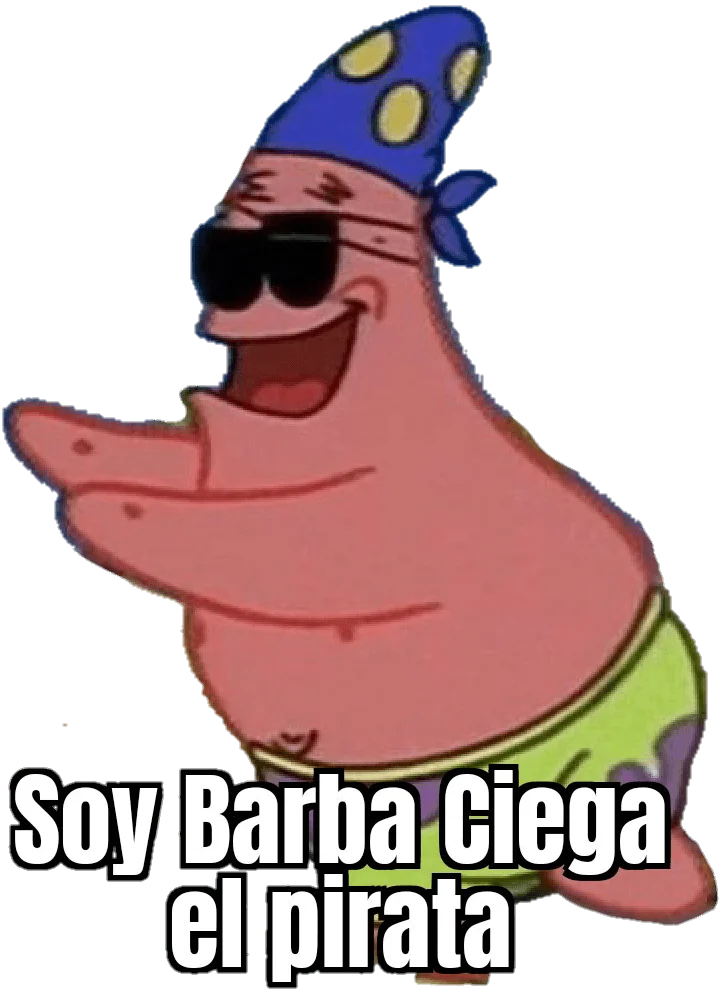 Plantilla de Soy Barba Ciega el pirata numero 3