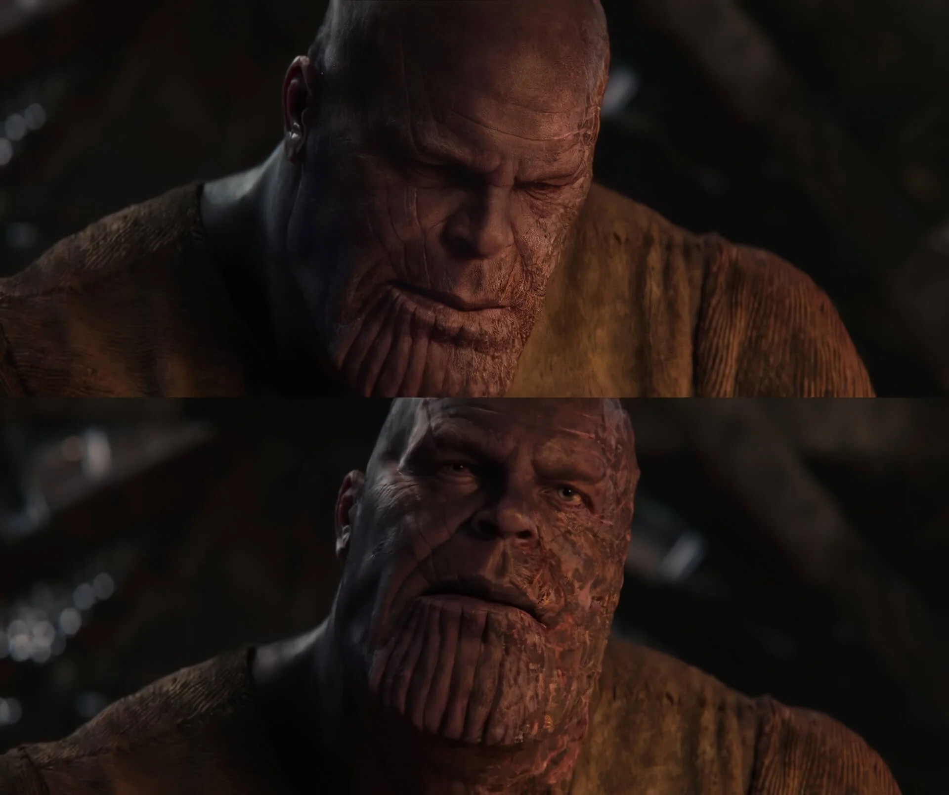 Plantilla de Thanos levanta la mirada numero 3