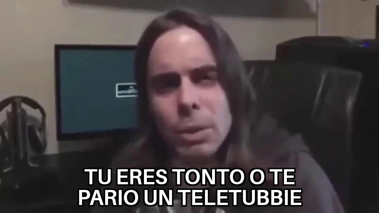 Plantilla de Tu eres tonto o te pario un teletubbie numero 2