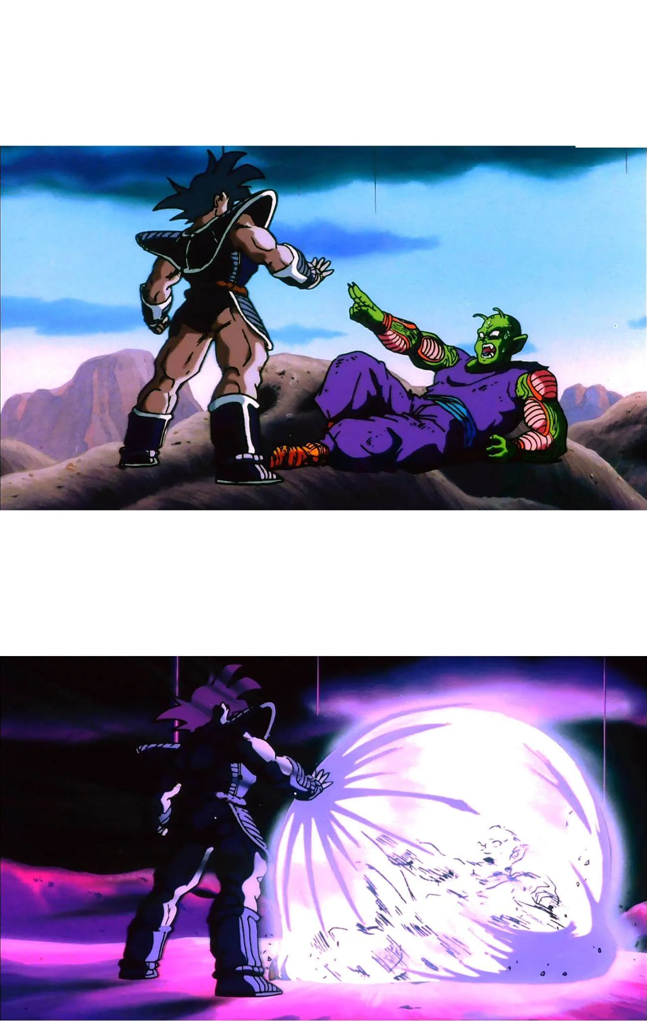 Plantilla de Turles atacando a Piccolo numero 2