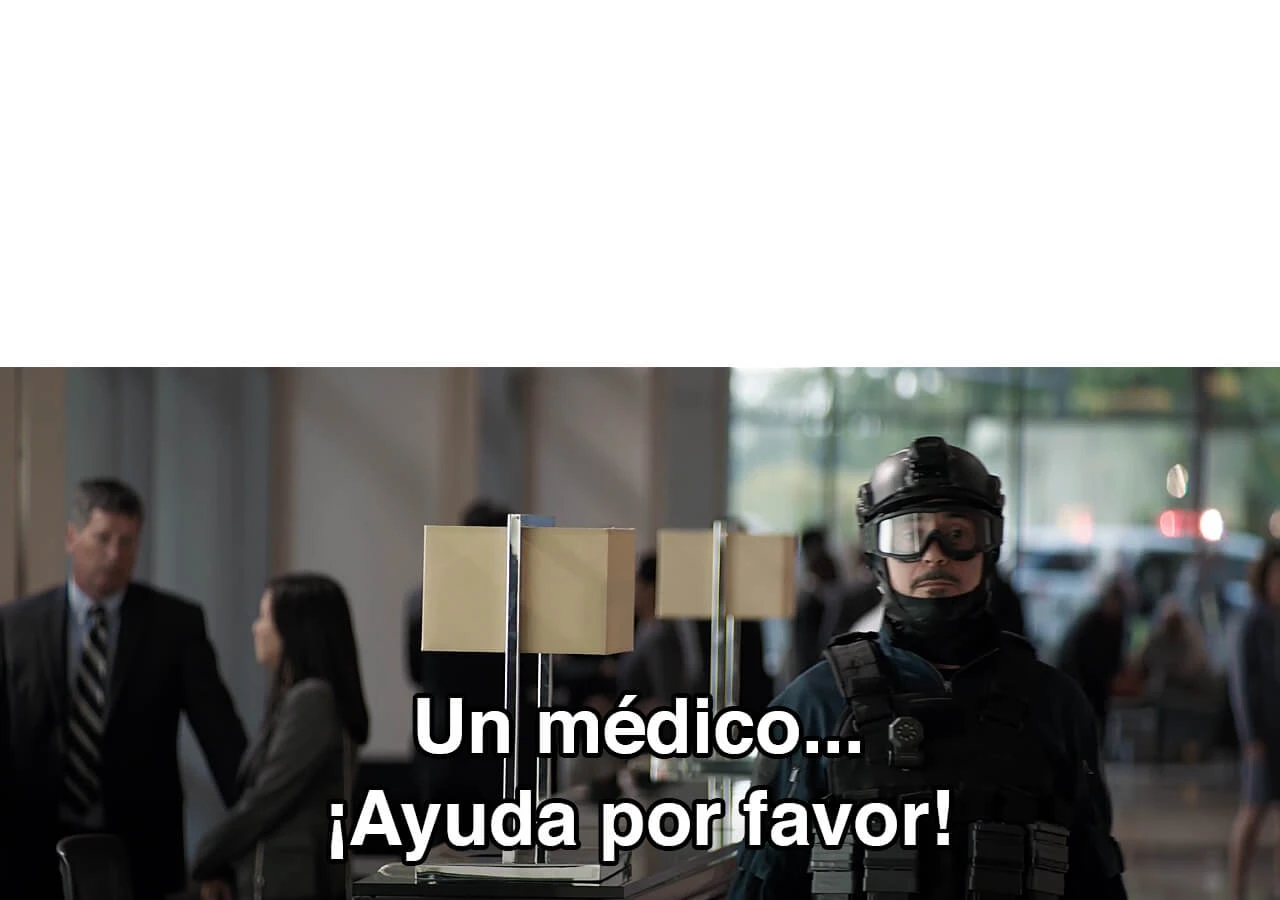 Plantilla de ¡Un médico! ¡Ayuda por favor! numero 2