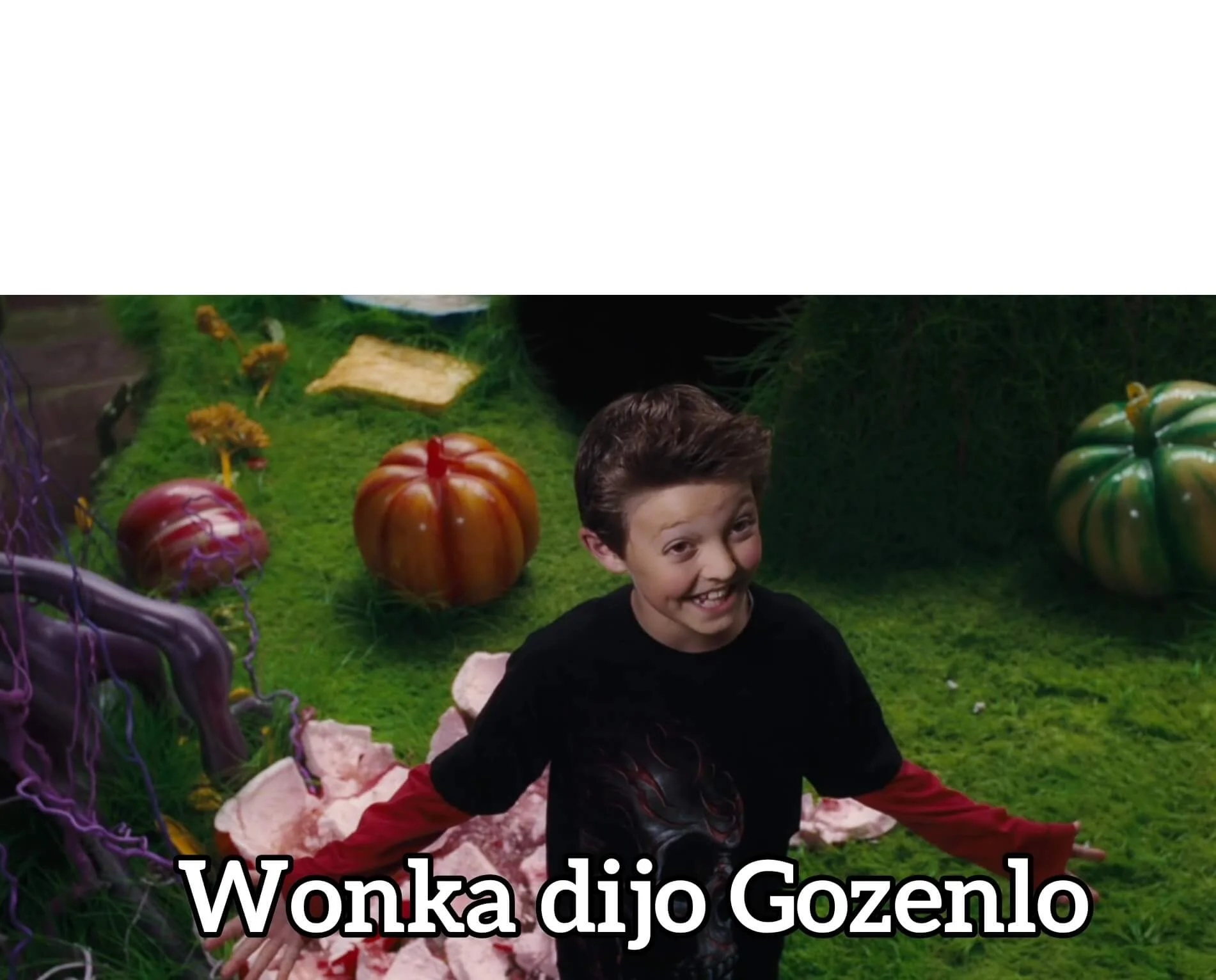 Plantilla de Wonka dijo Gozenlo