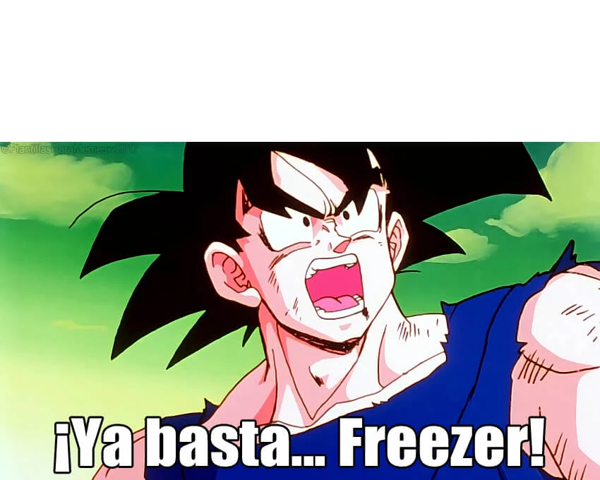 Plantilla de Ya basta... Freezer