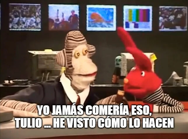 Plantilla de Yo jamás comería eso, Tulio ... he visto cómo lo hacen numero 3