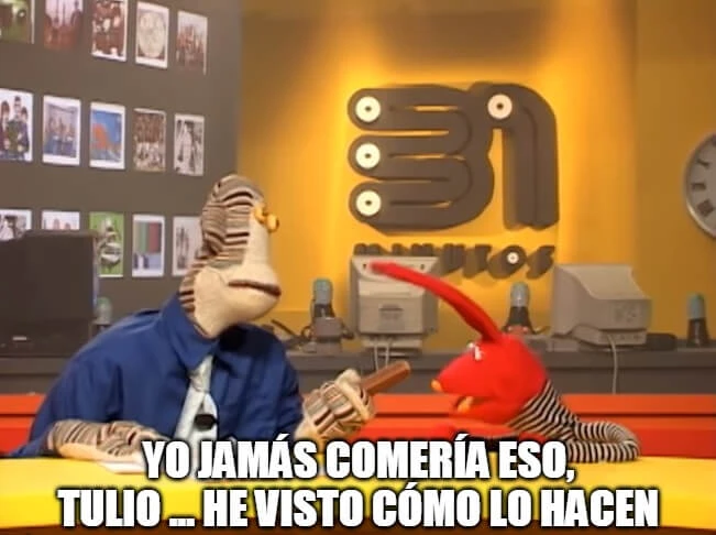 Plantilla de Yo jamás comería eso, Tulio ... he visto cómo lo hacen numero 4