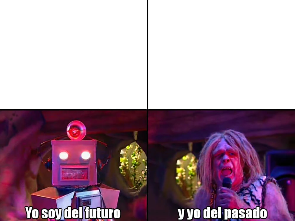 Plantilla de Yo soy del futuro | Y yo del pasado